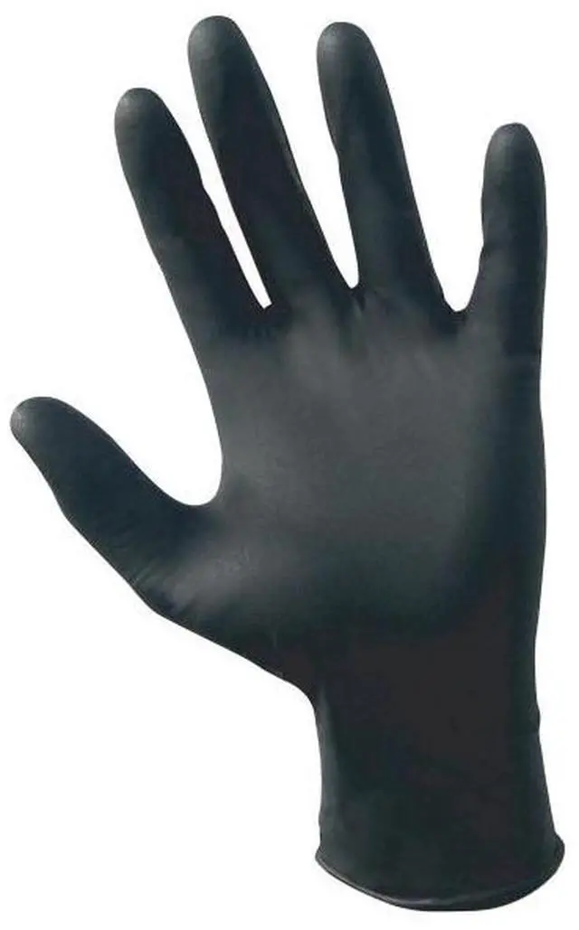 Alt view image 4 of 10 - Sas Safety Corp SS66516 Raven Nitrile Small Powder-free Gloves - Black