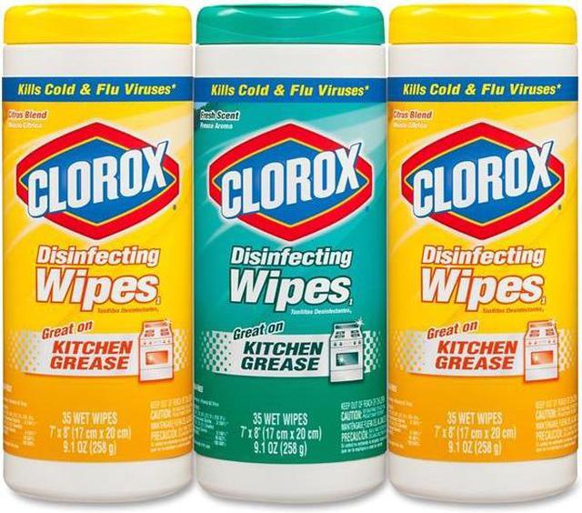 Alt view image 6 of 20 - Clorox 30112 Disinfecting Surface Cleaner Wipes Value Pack Scented 105 ct Total
