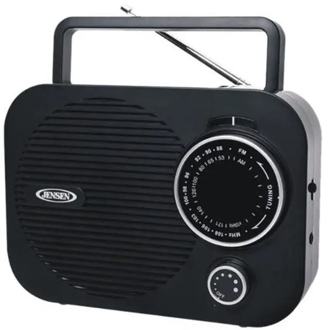 Main image of JENSEN Portable AM/FM Radio w/ Aux jack (black) MR-550-BK