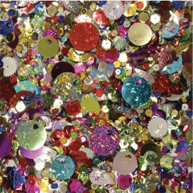 Alt view image 4 of 9 - Creativity Street Sequins and Spangles, Assorted Metallic Colors, 4 Oz/Pack 6114