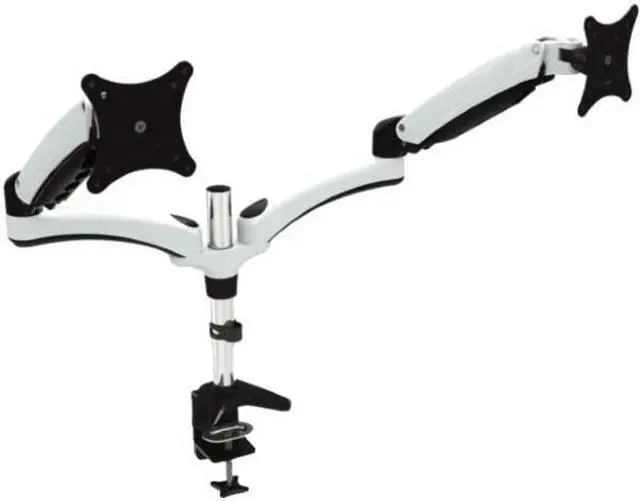Alt view image 4 of 14 - Amer Mounts Dual Articulating Monitor Mount. Clamp Base. Supports 15 to 28" monitors.