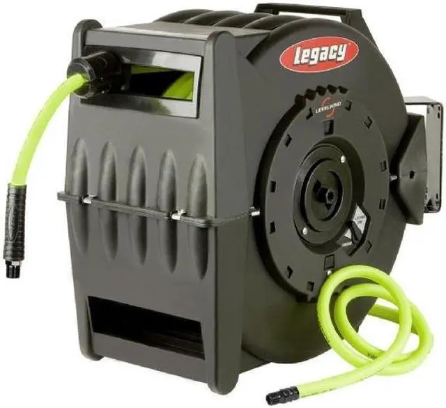 Alt view image 7 of 9 - Legacy Manufacturing L8306FZ Levelwind Retractable Hose Reel for Air with 3/8in