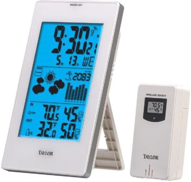 Alt view image 3 of 11 - TAYLOR 1735 Digital Weather Forecaster with Barometer & Alarm Clock