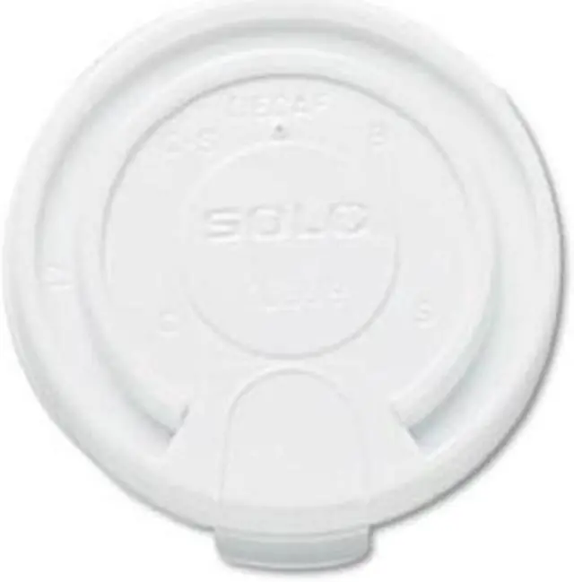 Alt view image 3 of 8 - Lift Back & Lock Tab Cup Lids For Foam Cups, 16Oz, White, 1000/Carton