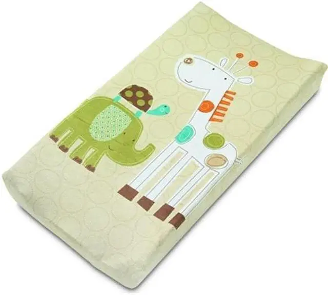 Main image of Summer Infant 92520 Plush Pals Changing Pad Cover (Safari Stacks)