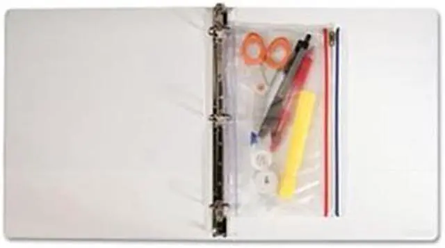 Main image of Advantus ANG51 Zip-All Ring Binder Pocket, 6 x 9 1/2, Clear
