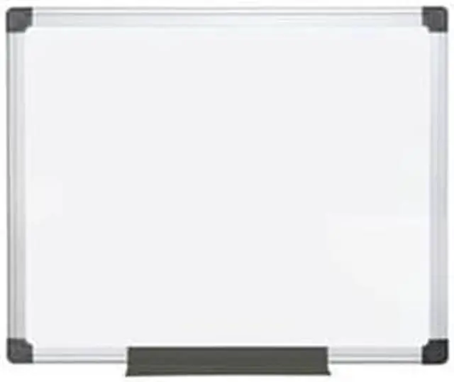 Alt view image 2 of 14 - MasterVision Value Lacquered Steel Magnetic Dry Erase Board 24 x 36 White Aluminum Frame MA0307170