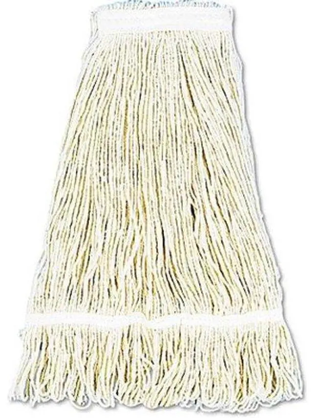 Alt view image 2 of 16 - Boardwalk Premium Cut-End Wet Mop Heads Cotton 20oz White 12/Carton 220CCT
