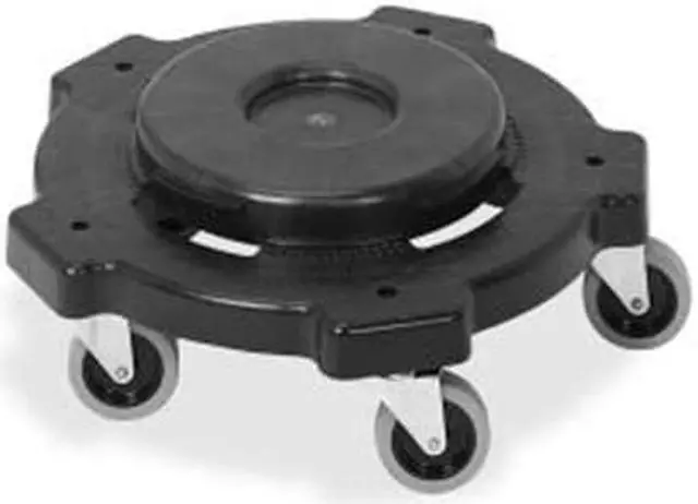 Alt view image 2 of 10 - Genuine Joe Dolly Gallon Round f/32/44/55 Gal. Black 11586