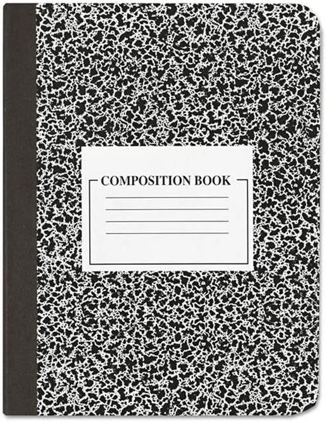 Main image of Innovera 20946 Composition Book, College Rule, 9 3/4 X 7 1/2, White, 100 Sheets, 6/Pack