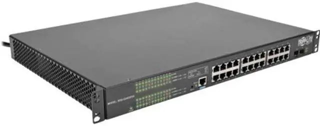 Alt view image 4 of 10 - 24 10/100/1000MBPS PORT GIGABIT L2 MANAGED POE+ SWITCH, 2 COMBO SFP GIGABIT SLOT