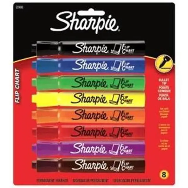 Alt view image 8 of 20 - Sharpie Flip Chart Marker Bullet Point 8/PK Assorted 22480PP