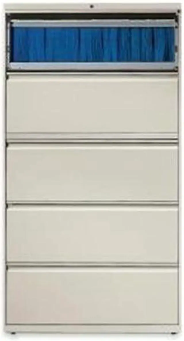 Main image of Lorell Lateral File - 36" x 18.6" x 67.7" - 5 x Drawer(s) for File - Legal, Letter, A4 - Lateral - Rust Proof, Leveling