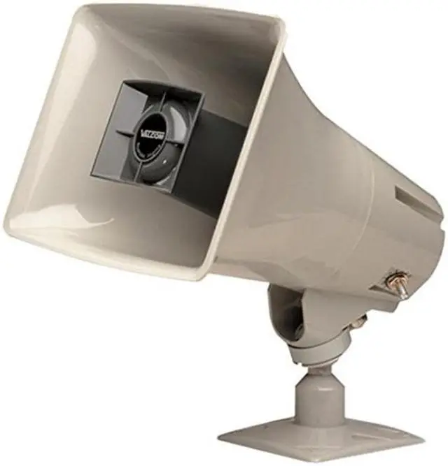 Alt view image 2 of 7 - Valcom - V-1036C-GRAY - One-way, 15-watt Amplified Horn, Gray