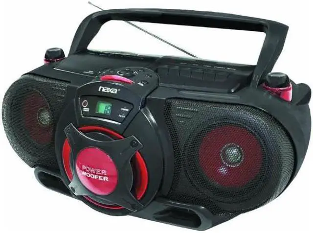 Alt view image 5 of 6 - Naxa Portable MP3/CD AM/FM Stereo Radio Cassette Player/Recorder