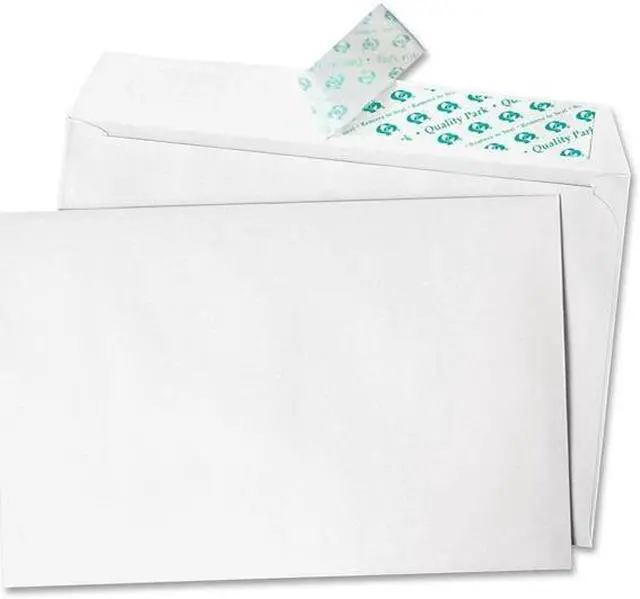 Alt view image 7 of 16 - Quality Park 10750 Greeting Card/Invitation Envelope, Announcement - 5.75" x 8.75" - 24 lb - Peel & Seal - 100/Box - White
