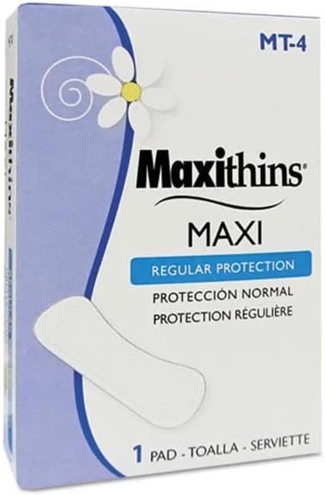 Alt view image 3 of 6 - Hospeco Maxithins Thin Full Protection Pads 250 Individually Boxed Napkins