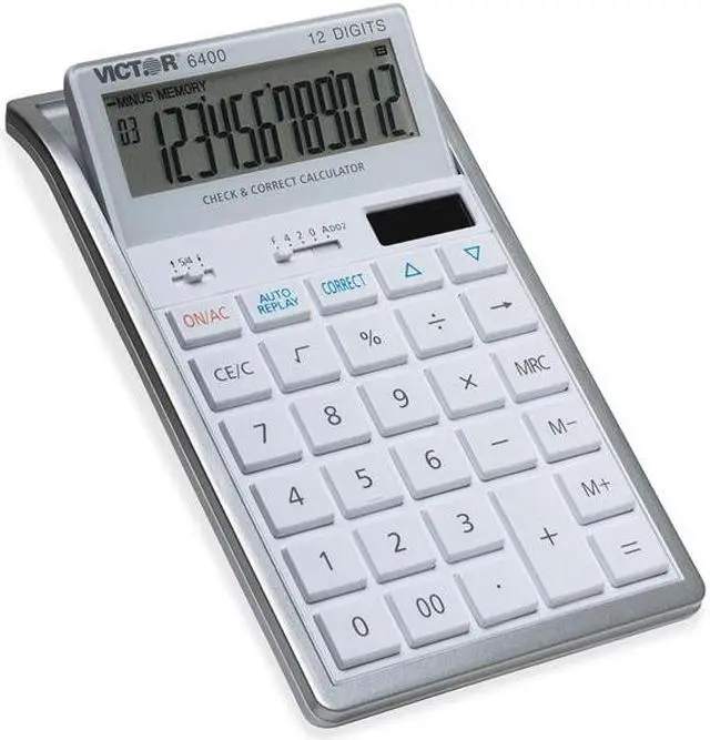 Main image of Victor 6400 Professional Desktop Calculator with Auto Replay, Check & Correct