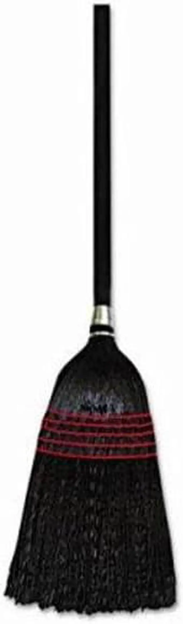 Alt view image 2 of 11 - Flag-Tip Push Broom Poly Bristles 42" Handle Natural/Black 12/Carton