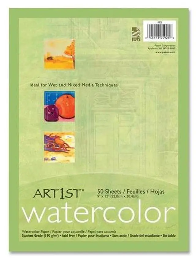 Main image of Art1st 4925 Fine Art Paper 9" x 12" - Recycled - Vellum - 50 / Pack - White