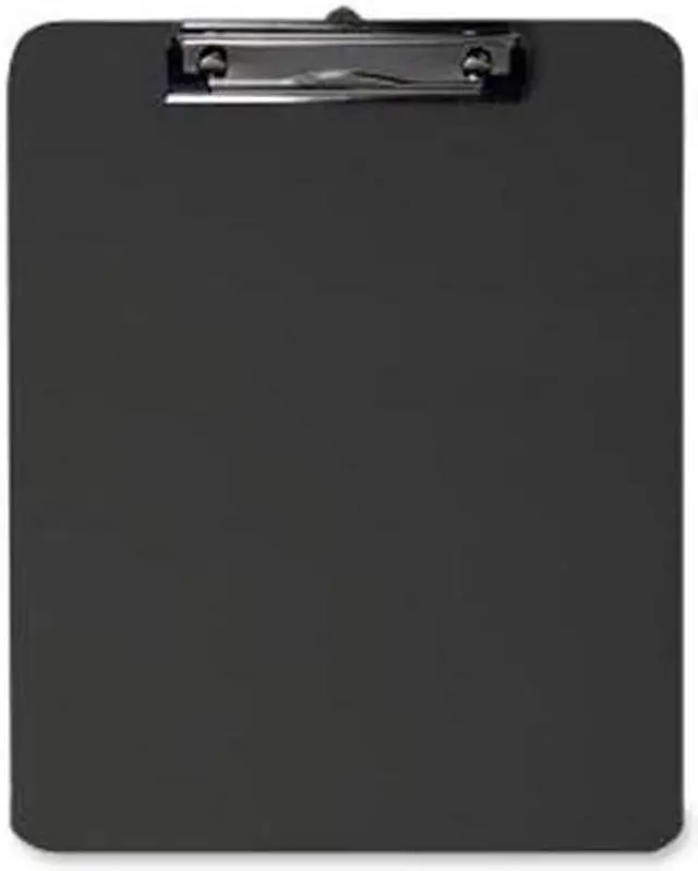 Alt view image 4 of 14 - Business Source Clipboard Plastic w/Flat Clip 9"x12" Smoke 01870