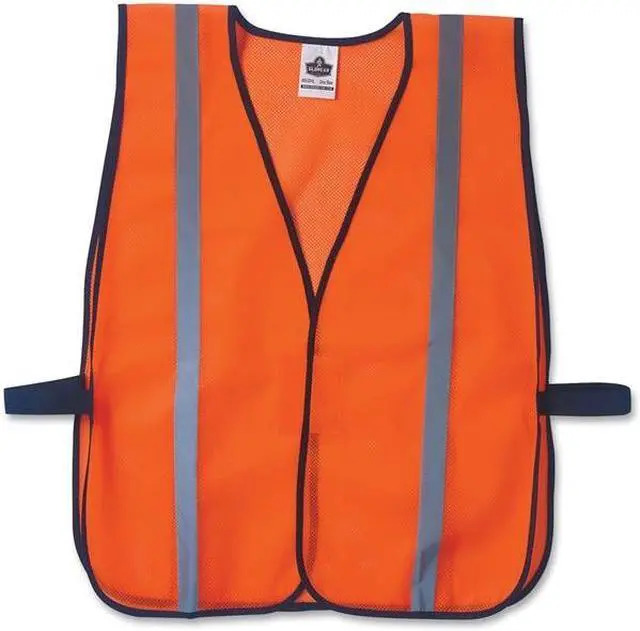 Alt view image 2 of 6 - Ergodyne 150-20030 8020Hl Standard Vest H&L Orange One Size