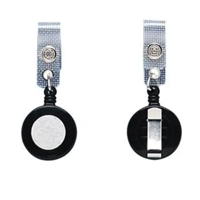 Alt view image 4 of 15 - Baumgartens Card Reel with Belt Clip/Strap Extends 30" 25/PK Black 68424
