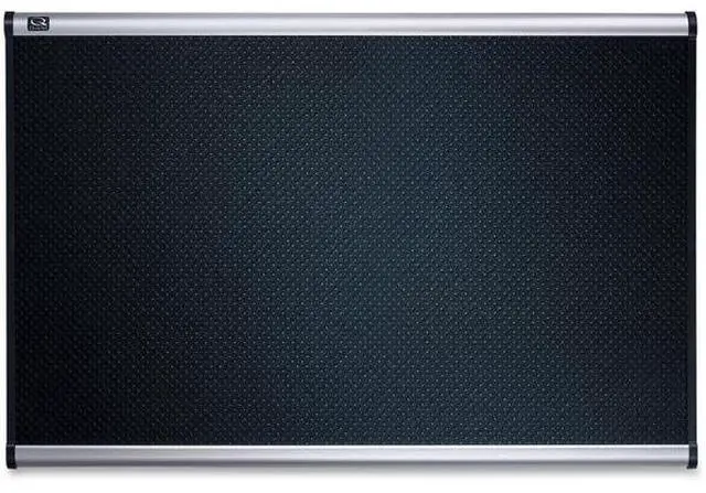 Alt view image 4 of 20 - Quartet Embossed Bulletin Board Hi-Density Foam 48 x 36 Black Aluminum Frame