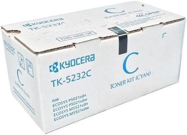 Main image of Cyan Toner Cartridge for Kyocera TK-5232C ECOSYS M5521cdw, ECOSYS P5021cdw, Genuine Kyocera Brand