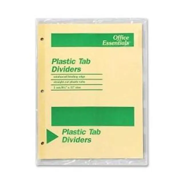 Alt view image 4 of 12 - Office Essentials Plastic Insertable Dividers 5-Tab Letter 11466