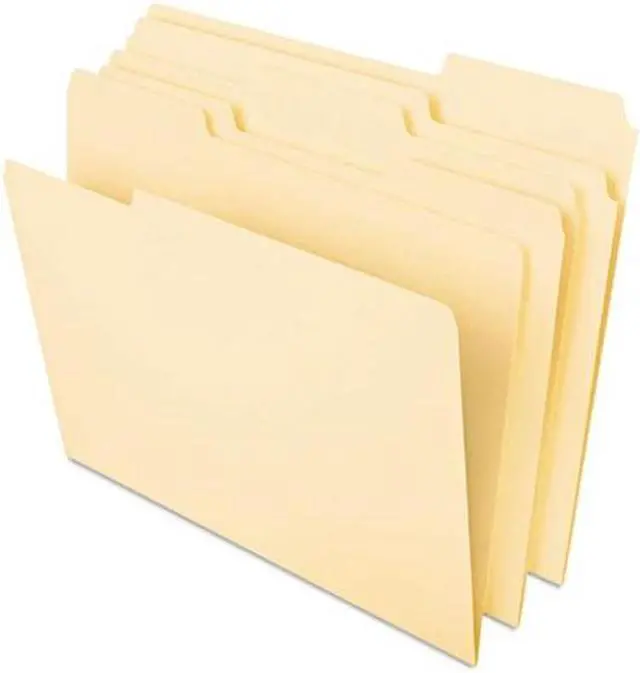 Alt view image 2 of 6 - UNIVERSAL Heavyweight File Folders 1/3 Cut One-Ply Top Tab Legal Manila 50/Pack 16420