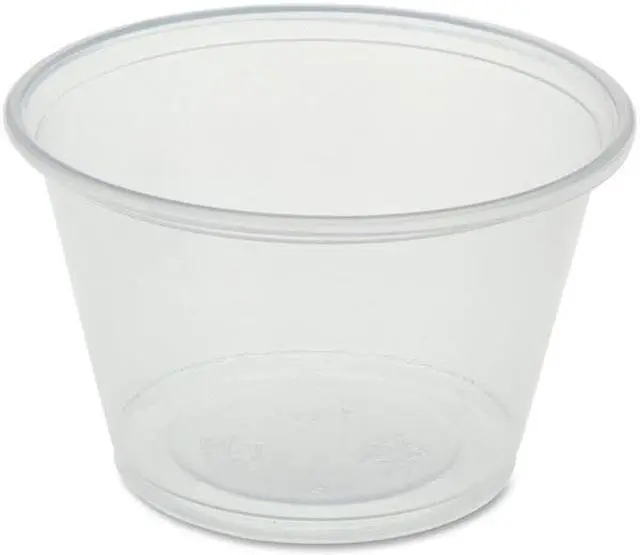 Alt view image 2 of 4 - Genuine Joe Portion Cups 4oz. 50BG/CT Clear 19067