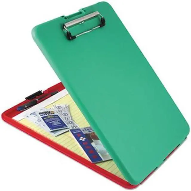Alt view image 2 of 13 - Saunders SlimMate Show2Know Safety Organizer 1/2" Clip Cap 9 x 11 3/4 Sheets Red/Green 00580