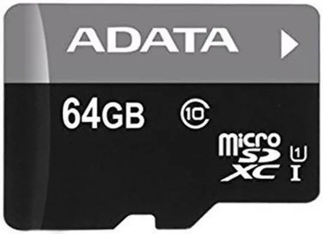 Alt view image 4 of 20 - ADATA AUSDX64GUICL10-RA1 Premier 64 GB micro SDHC/SDXC UHS-I U1 Memory Card with One Adapter