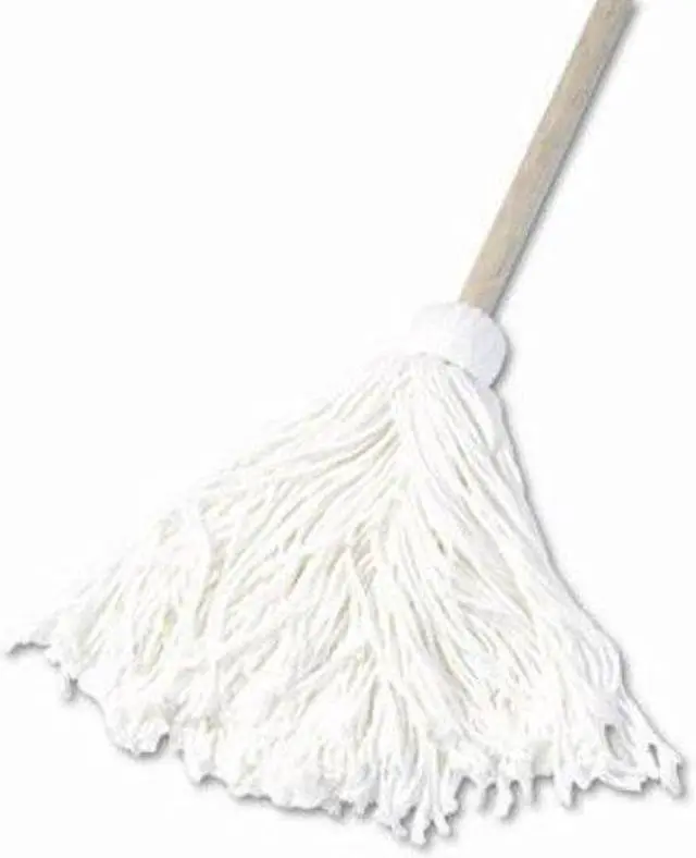 Main image of Boardwalk Deck Mop 48" Wooden Handle 16oz Rayon Fiber Head 6/Pack 116R