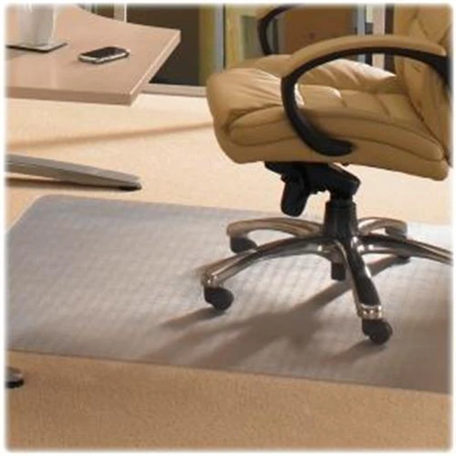 Alt view image 3 of 13 - Floortex Anti-Bacterial Advantagemat Rectangular Chairmat for Standard Pile Carpets 3/8-inch or less (3' x 4')