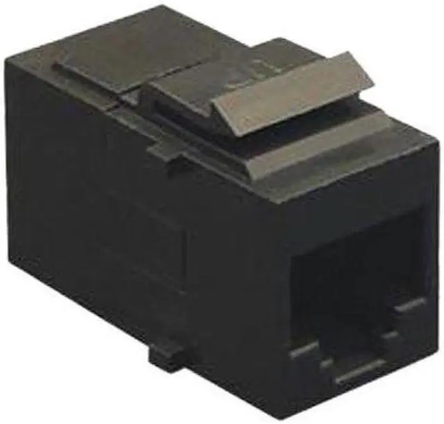 Alt view image 3 of 5 - ICC ICC-IC107C5EBK CAT5E Modular Coupler 8P8C BLACK