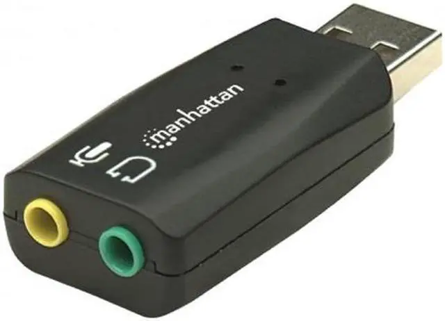 Alt view image 9 of 20 - MANHATTAN HI-SPEED USB 2.0 3-D SOUND ADAPTER IMPROVES AUDIO ACCESS AND PERFORMAN