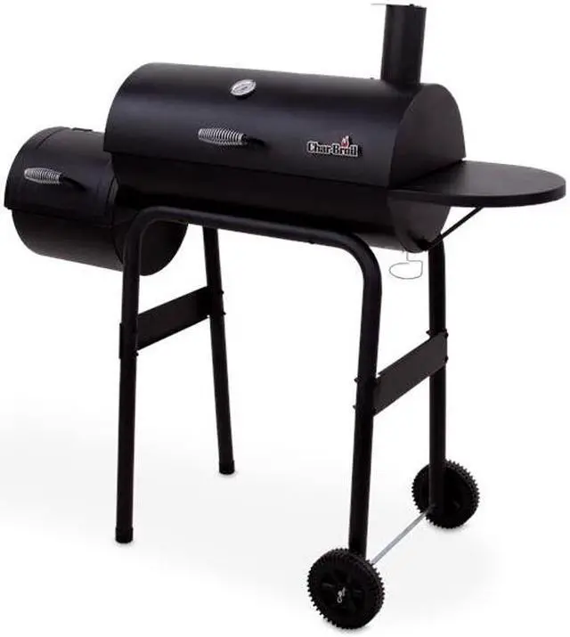 Alt view image 2 of 20 - Char-Broil 12201570-A1 American Gourmet Offset Smoker, Black