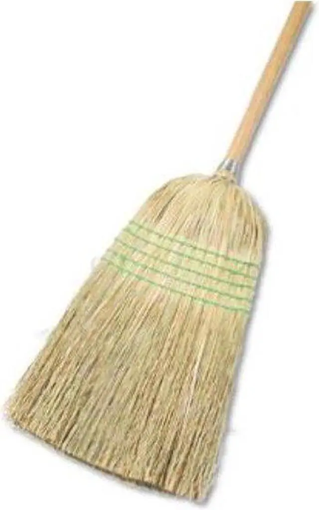 Main image of Boardwalk Parlor Broom Yucca/Corn Fiber Bristles 42" Wood Handle Natural 926YEA