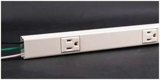 Alt view image 2 of 3 - Legrand V20GB306 Plugmold 3' Steel Power Strip