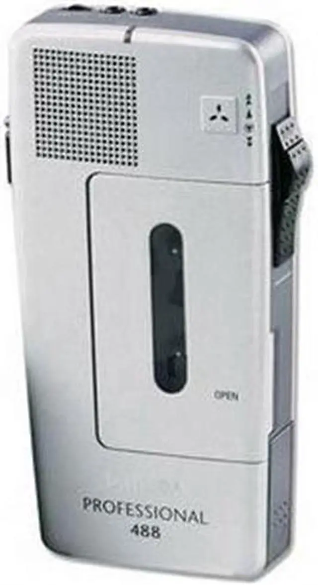 Alt view image 4 of 10 - Philips PM488 Minicassette Voice Recorder