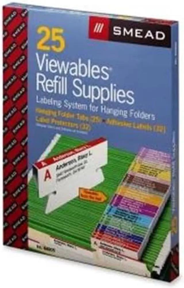 Alt view image 4 of 20 - Smead Viewables Color Labeling System Supplies Refills