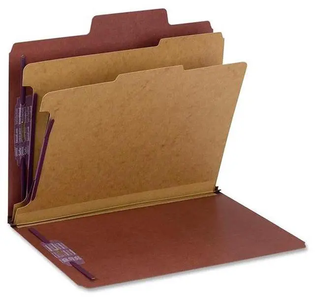 Alt view image 2 of 9 - Smead SuperTab Classif. Folder w/ Div Ltr 10/BX 2" Exp RD 14070