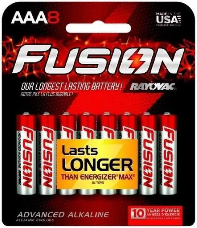 Alt view image 4 of 18 - Rayovac 824-8CTFUS 8-pack AAA Alkaline Batteries