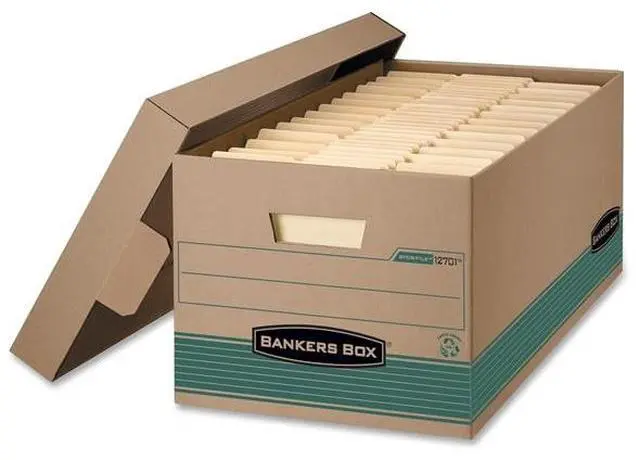 Main image of Fellowes 1270101 Stor/File Extra Strength Storage Box, Letter, Lift-Off Lid, Kft/Green, 12/Carton
