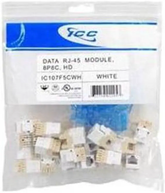 Alt view image 2 of 5 - ICC Cat 5e 3/4 in. Nonmetallic Module Jack