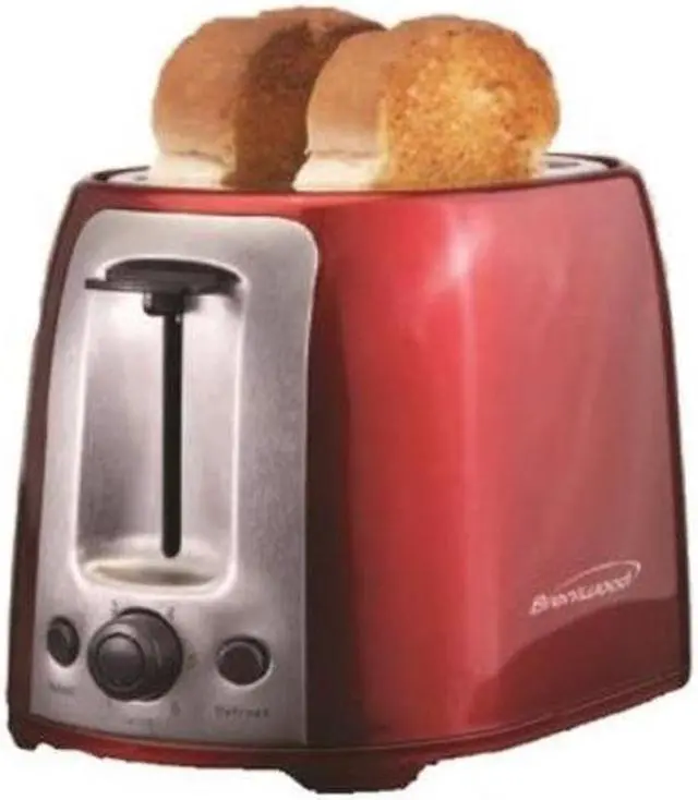 Alt view image 2 of 9 - Brentwood TS-292R Red and Stainless Steel 2 Slice Cool Touch Toaster