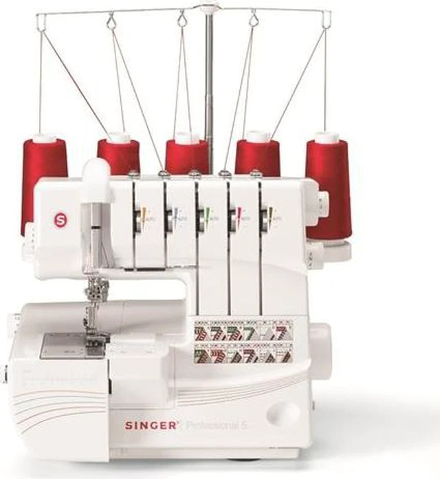 Alt view image 5 of 13 - Singer Professional 5 Serger 14T968DC Electric Sewing Machine - Portable