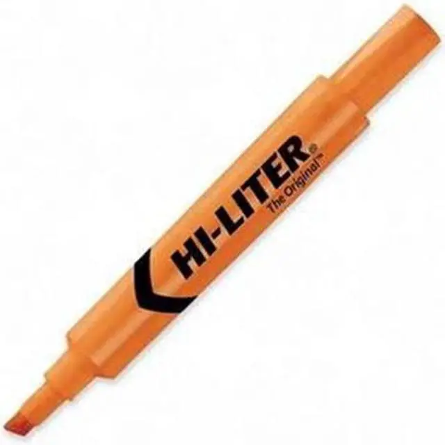 Alt view image 2 of 9 - Avery 24050 Desk Style Highlighter, Chisel Tip, Fluorescent Orange Ink, 12-Pk